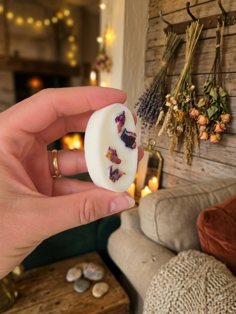 Rose Garden Wax Melts with Dried Rose Petals
