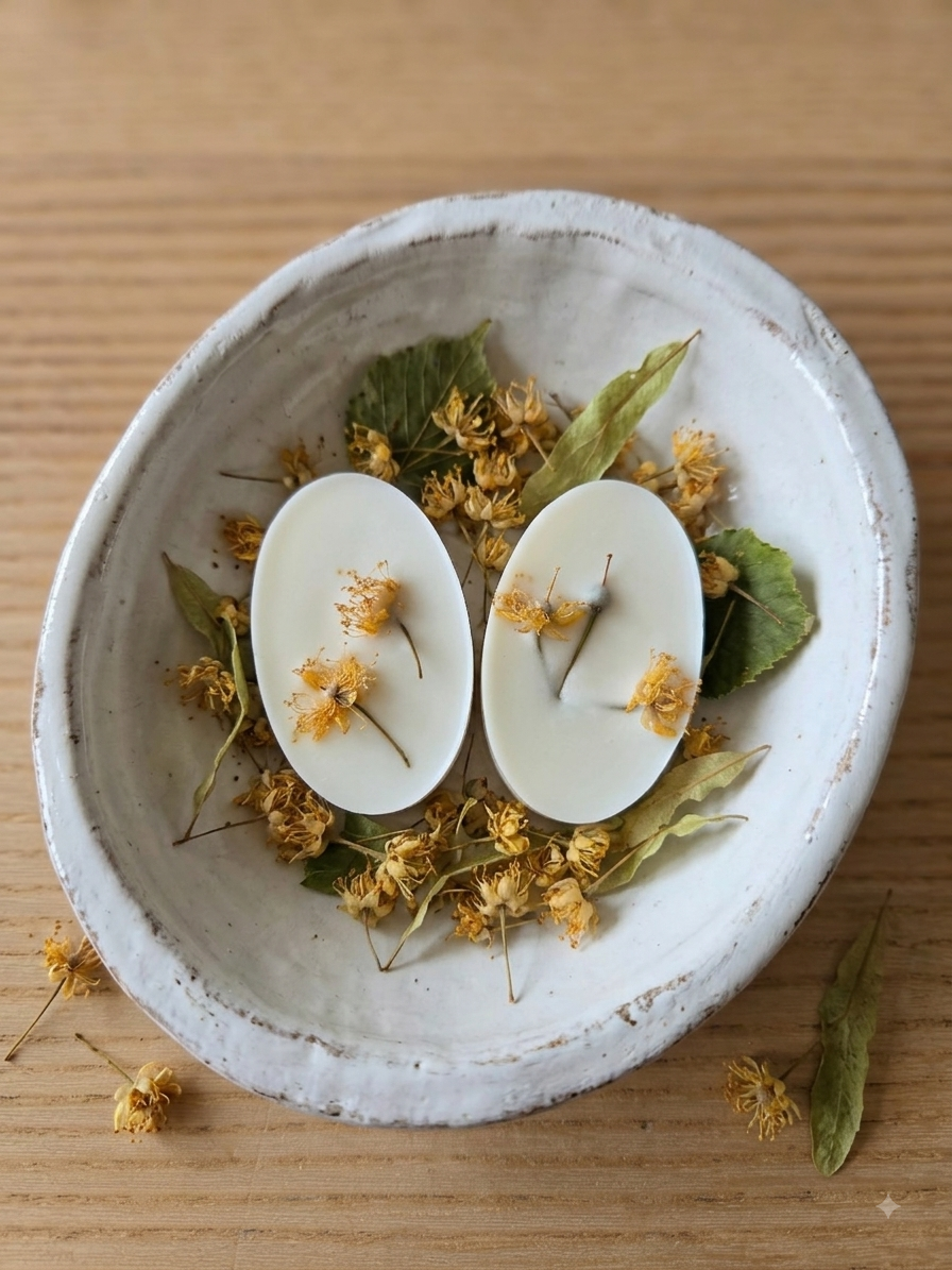 Linden Blossom Wax Melts with Dried Linden Flowers