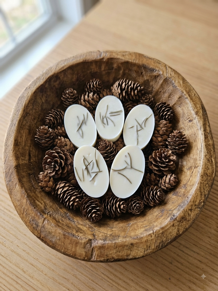 Botanical Pine Forest Natural Soy Wax Melts with Dried Pine Needles