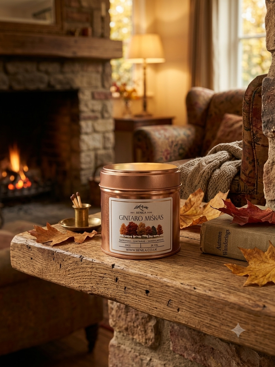 'Gintaro Miškas' Natural Soy Wax Candle