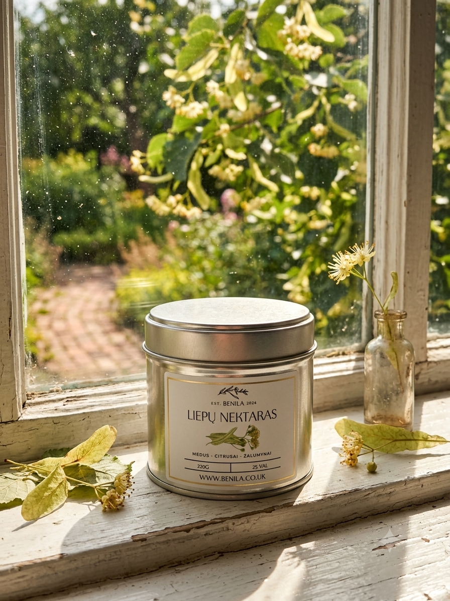 'Liepų Nektaras' Linden Nectar Soy Wax Candle