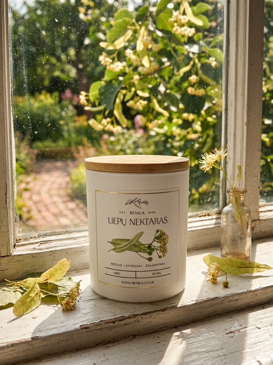 'Liepų Nektaras' Linden Nectar Soy Wax Candle