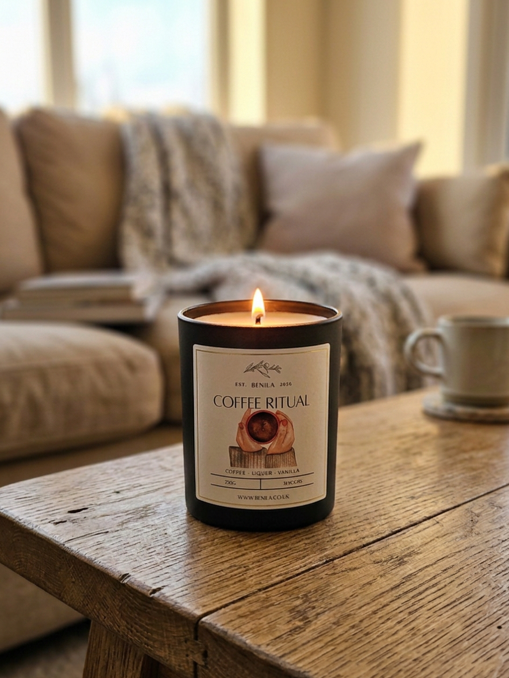 'Coffee Ritual' Coconut & Rapeseed Wax Candle