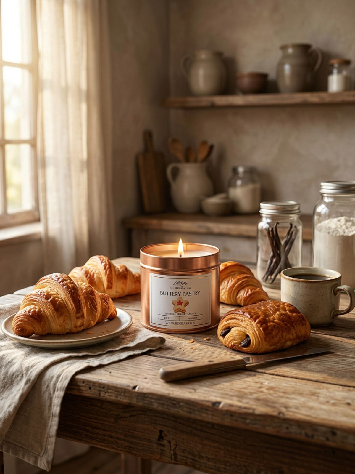 'Buttery Pastry' Coconut & Rapeseed Wax Candle